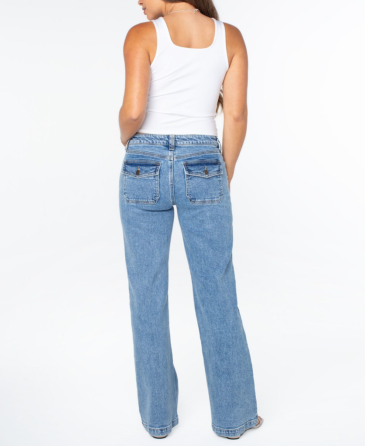 Celebrity Pink Juniors' Relaxed Low-Rise Bootcut Jeans view 3 — MAYCSS fashion products