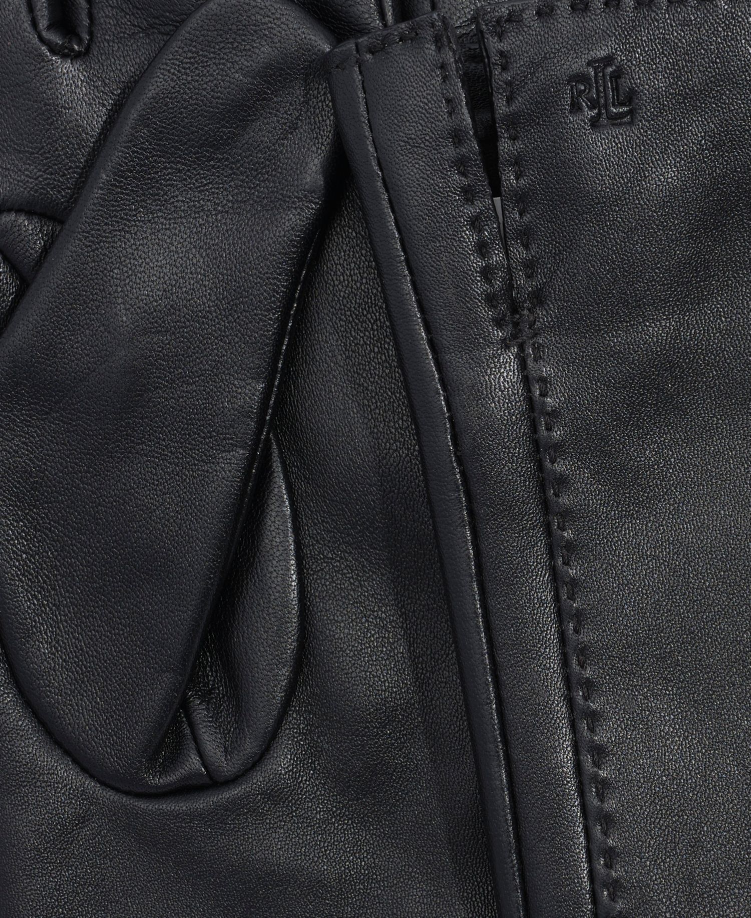 Women's Side Vent Leather Touch Gloves