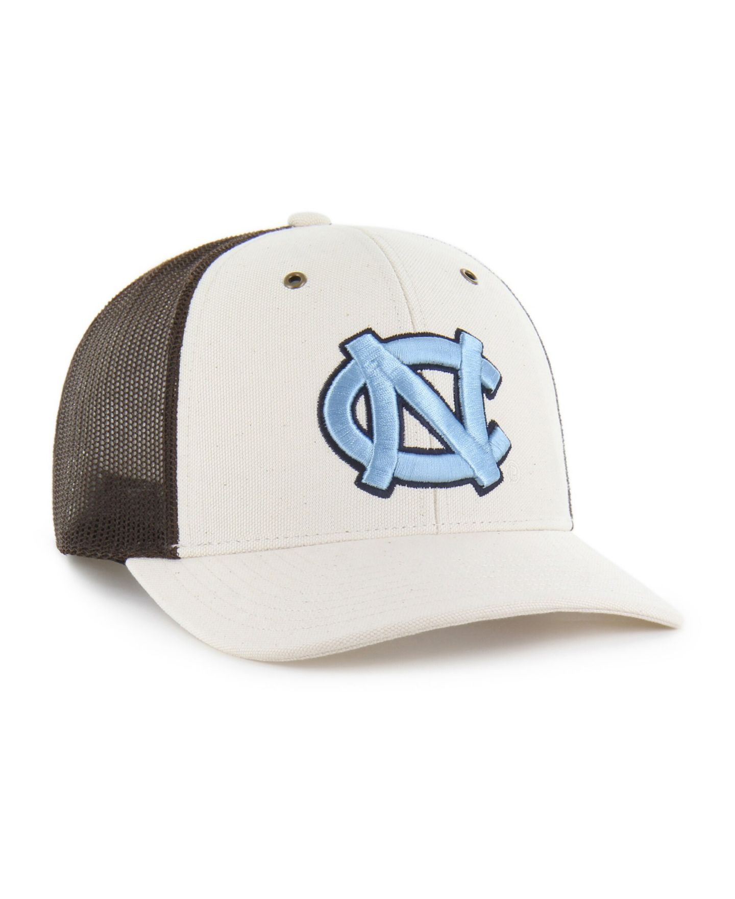 Мужские головные уборы '47 Brand Carhartt x '47 Natural/Brown North Carolina Tar Heels Undyed Trucker Adjustable Hat — фото 2