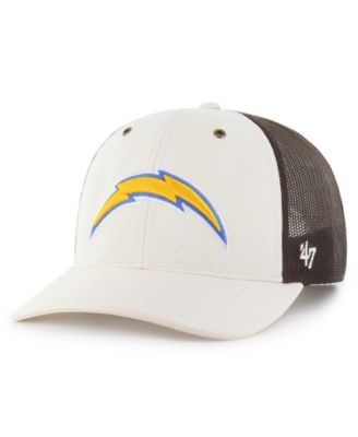 Carhartt x '47 Men's Natural/Brown Los Angeles Chargers Undyed Trucker Adjustable Hat