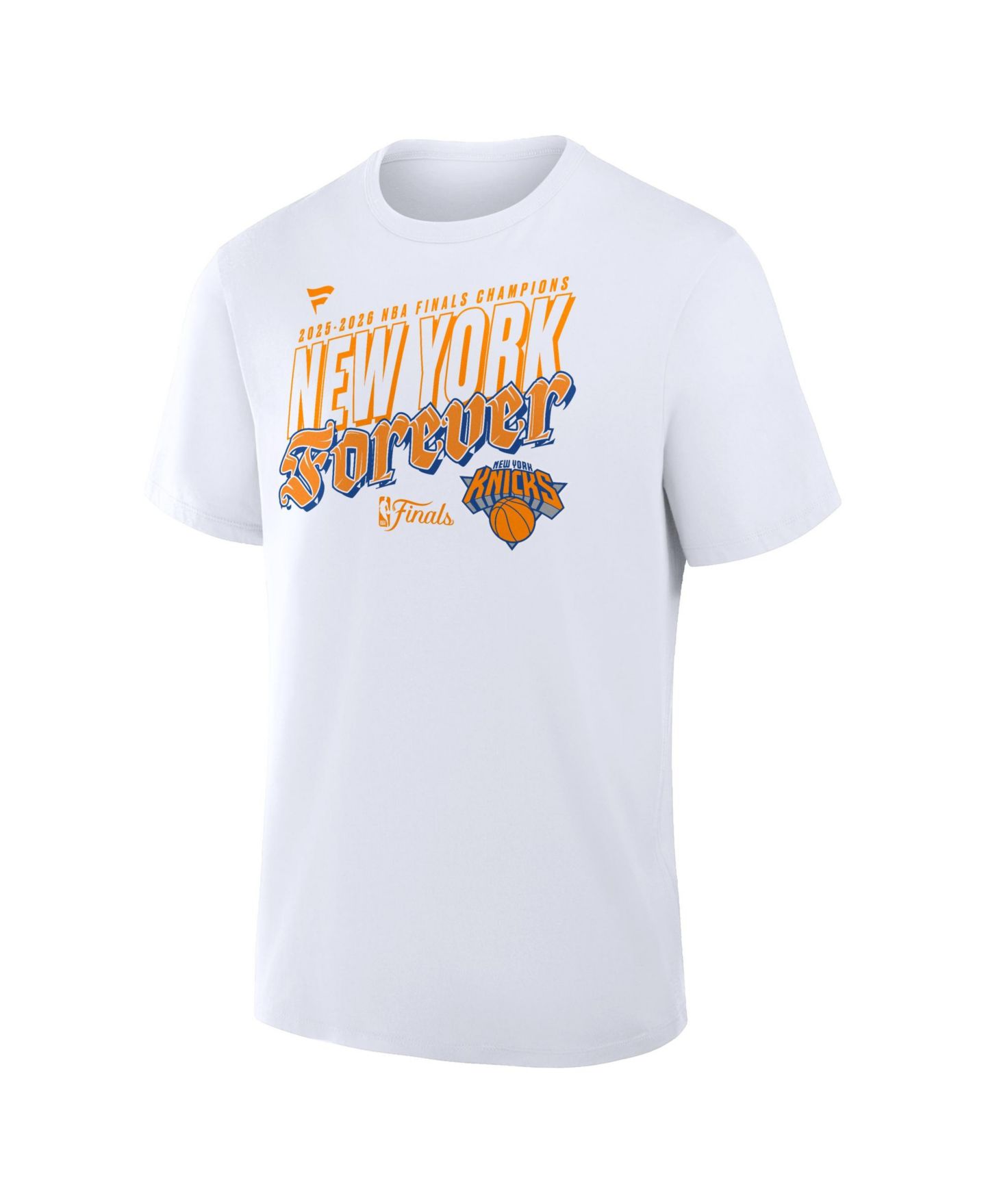 Мужская футболка Fanatics White New York Knicks 2026 NBA Finals Champions Hometown — фото 2