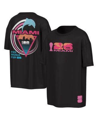 Men's Black FIFA World Cup 2026 Miami Big City Poster T-Shirt