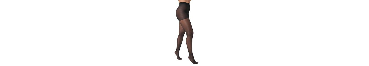 Женские колготки Hue So Silky Sheer Gloss Control-Top Pantyhose, U24423, цвет: Чёрный — фото 1
