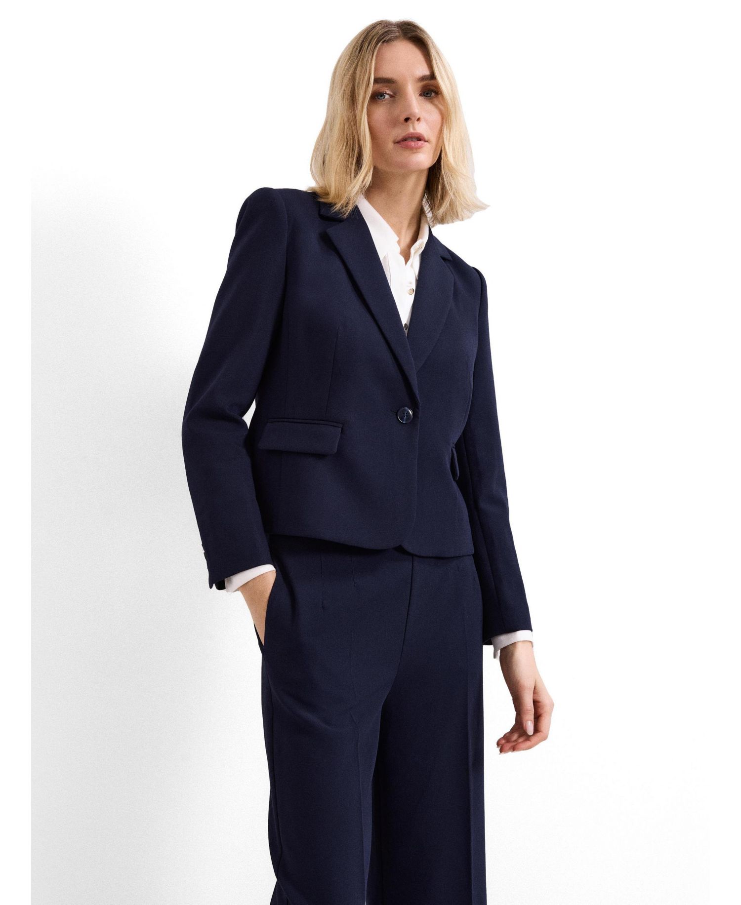 Women's Aubrie Single Button Cropped Blazer