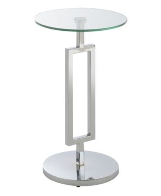 Town Square 10" Glass Martini End Table