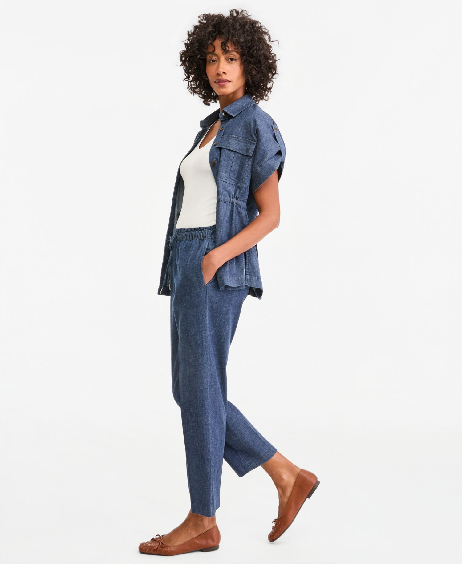 Women's Paperbag Waist Drawstring Pants