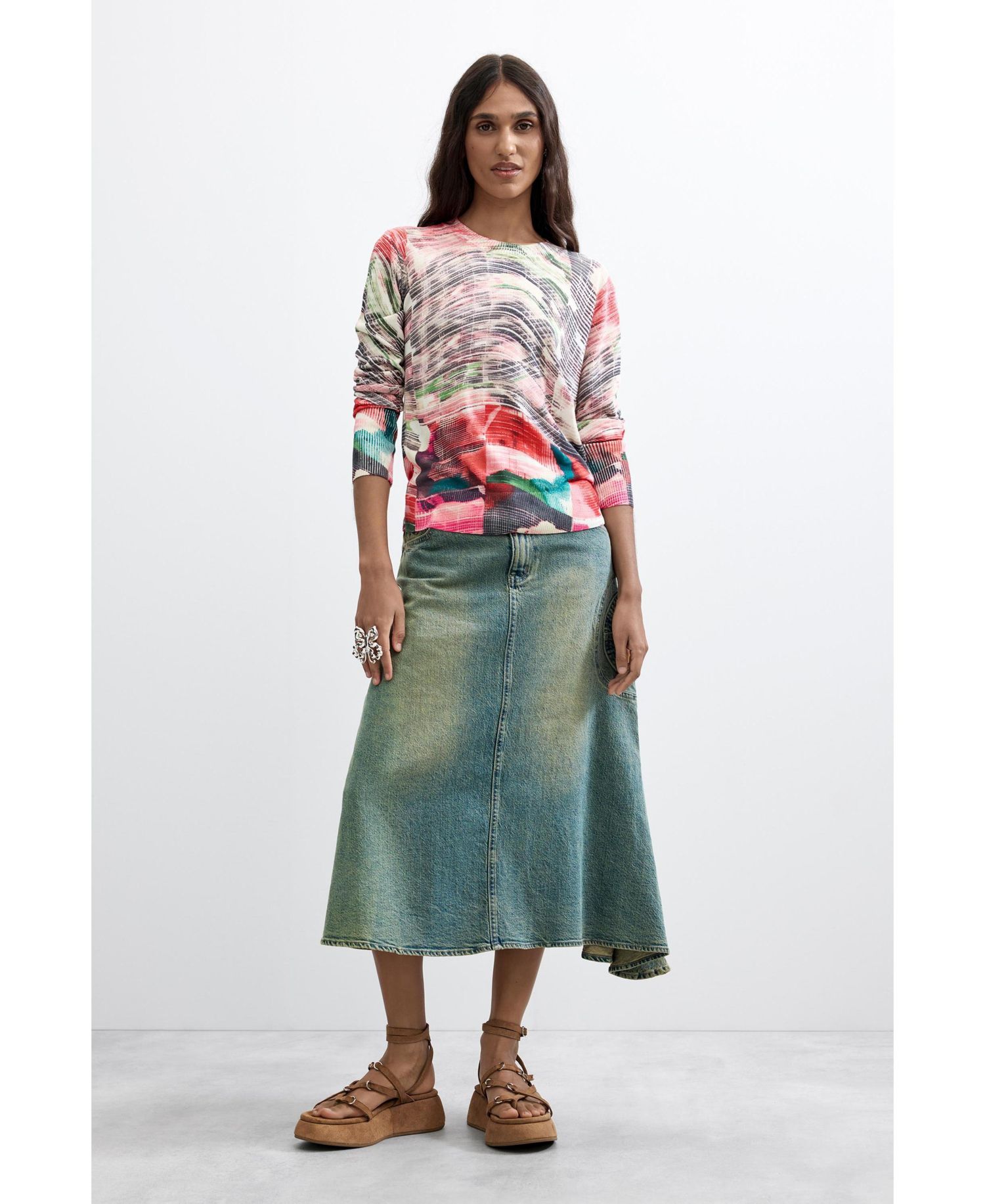 Women's Thin Printed Sweater