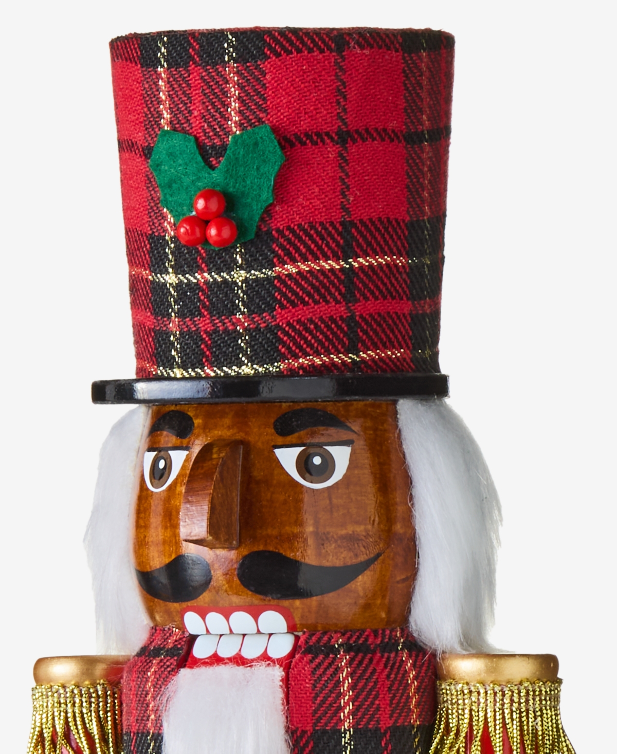 Holiday Lane Heritage Checker with Wreath Nutcracker, Macy's Exclusive