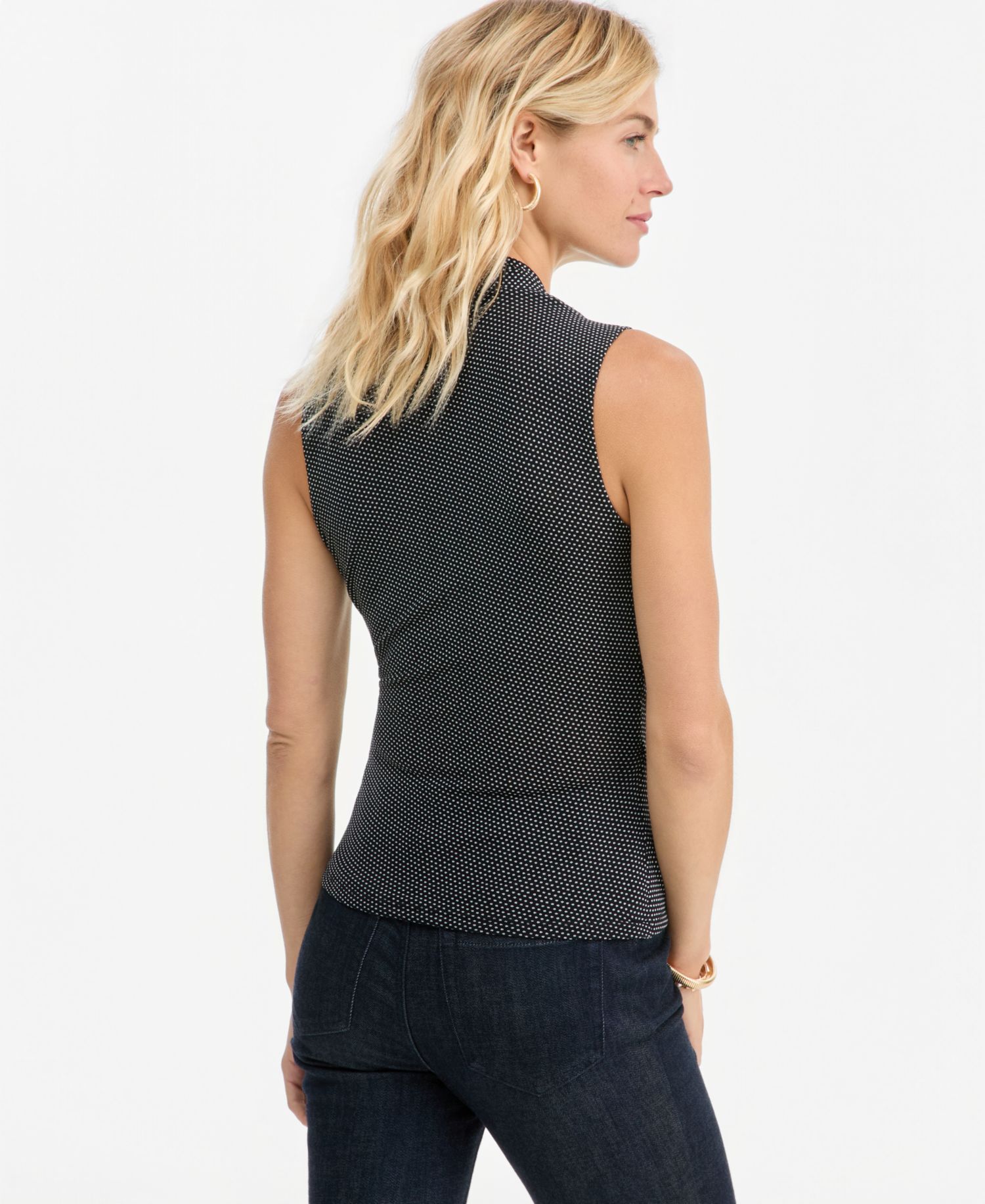 Women's Ruched Mesh V-Neck Surplice Tank