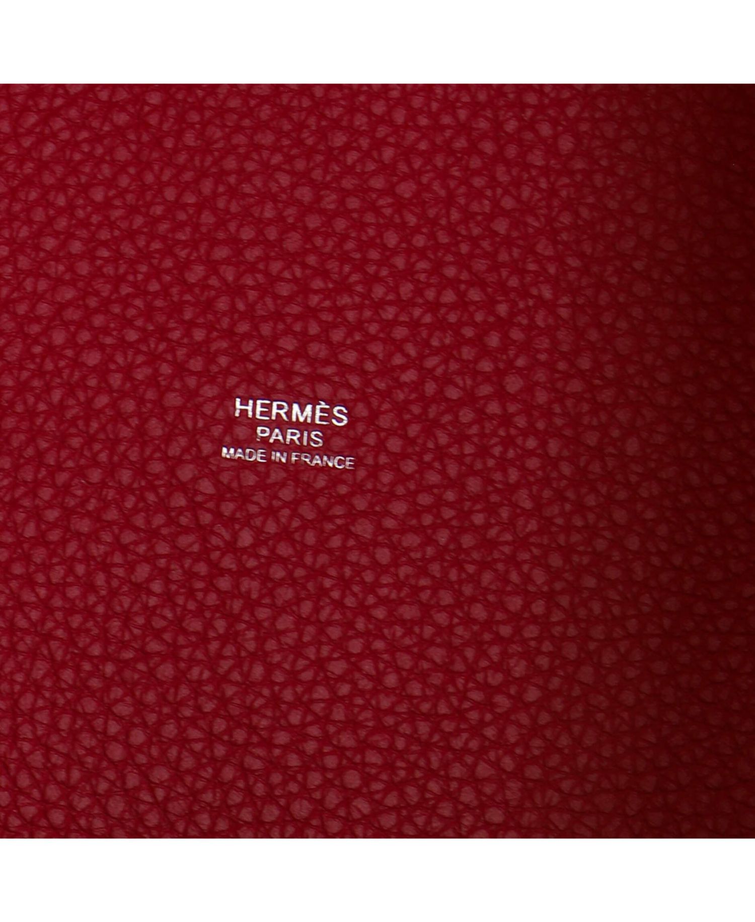 Pre-Owned HERMES MM Picotin Lock Bag Bicolor Clemence