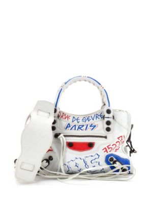 Mini City Graffiti Classic Studs Bag Leather