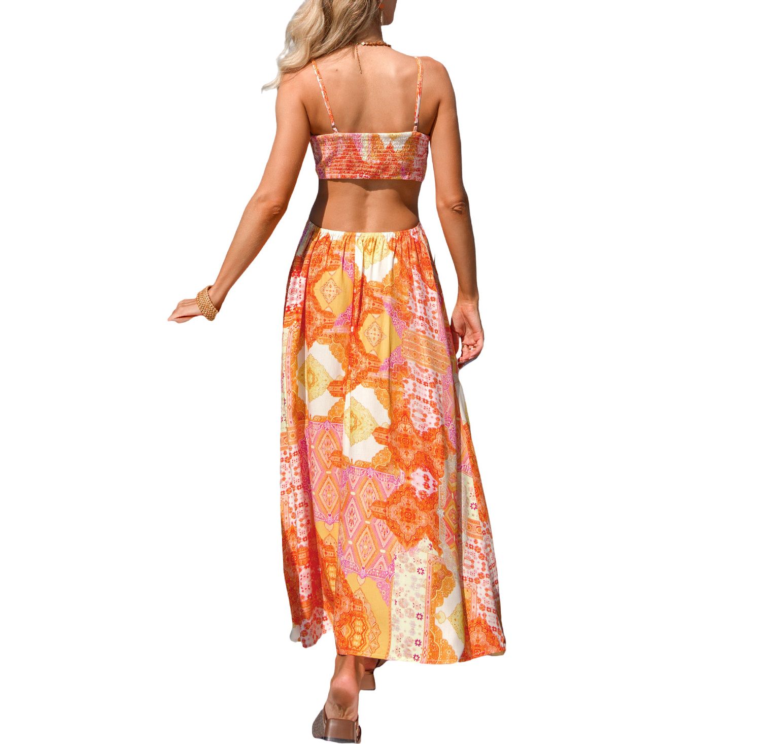 Women's June Plans Patchwork Maxi Beach Dress