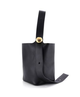 Pebble Bucket Bag Leather