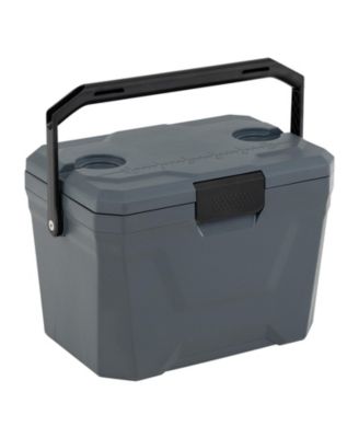 21 Quart Insulated Portable Hard Shell Ice Chest with 2 Cup Holders