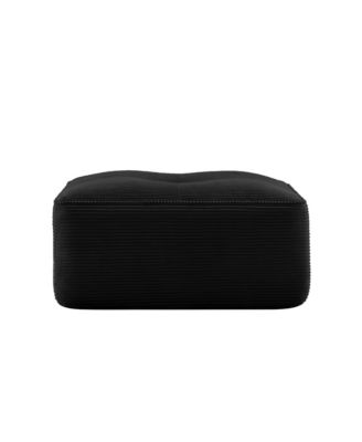 Corduroy Upholstered Ottoman Footrest for Living Room or Bedroom