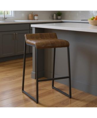27 " Iron Backless Counter Height Bar Chair