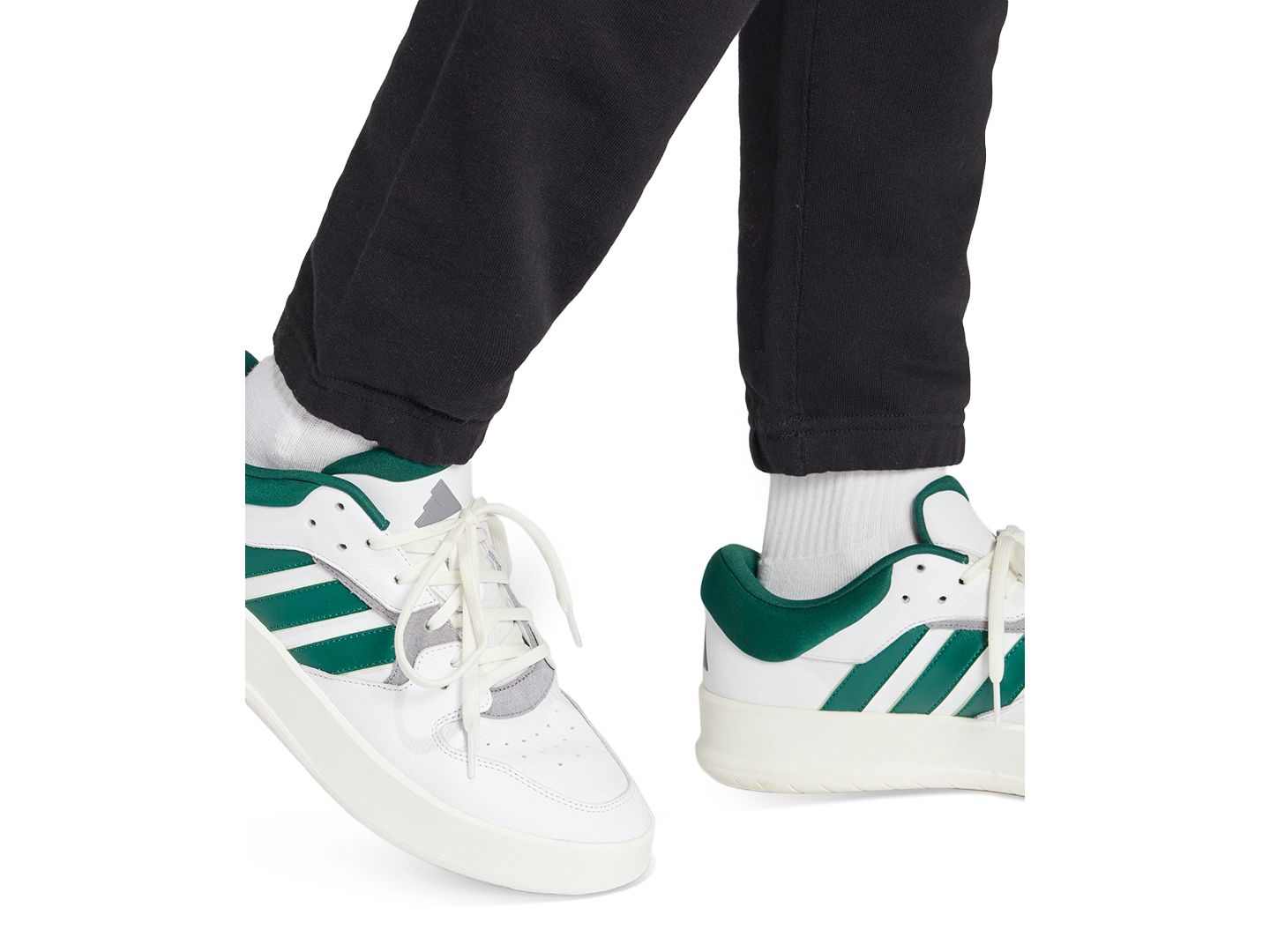 Мужские брюки adidas Season French Terry Regular-Fit Tapered, цвет: Чёрный — фото 4