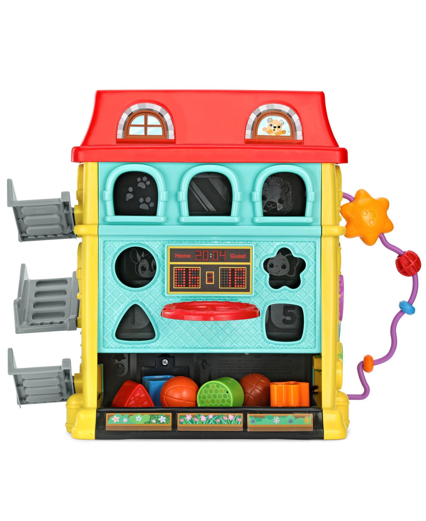 Детская игрушка VTech Up & Down Activity Town Interactive Learning Activity Center with Shapes, Colors, Letters & Fine Motor Play — фото 2