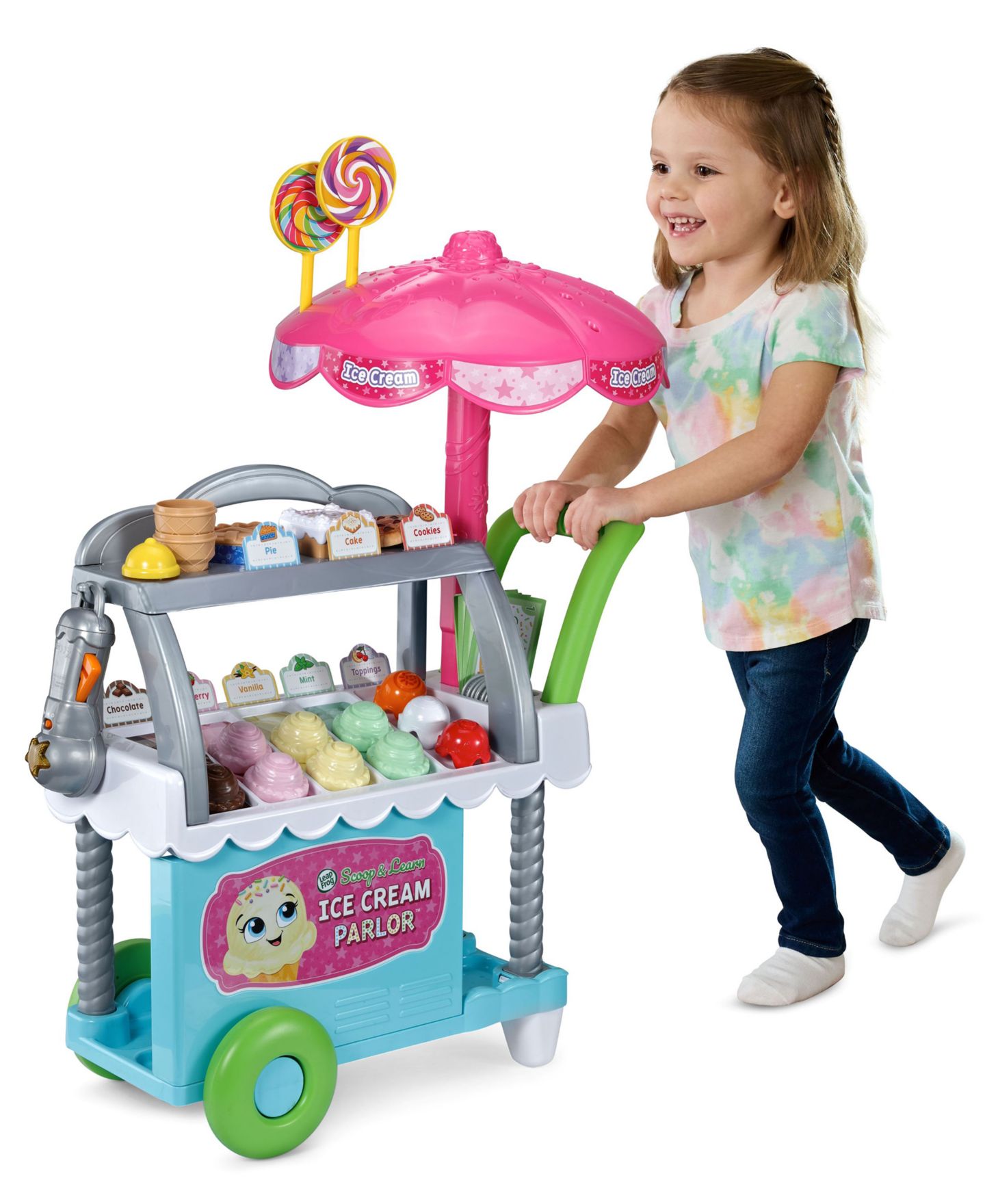 Детский игровой набор Leapfrog Scoop & Learn Ice Cream Parlor Magic Scooper 50+ Accessories Playset, Ages 3+ — фото 8