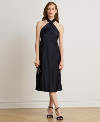 ralph lauren blue dress macys Slip Lauren Dresses $1299 Rachel Gilbert Women's