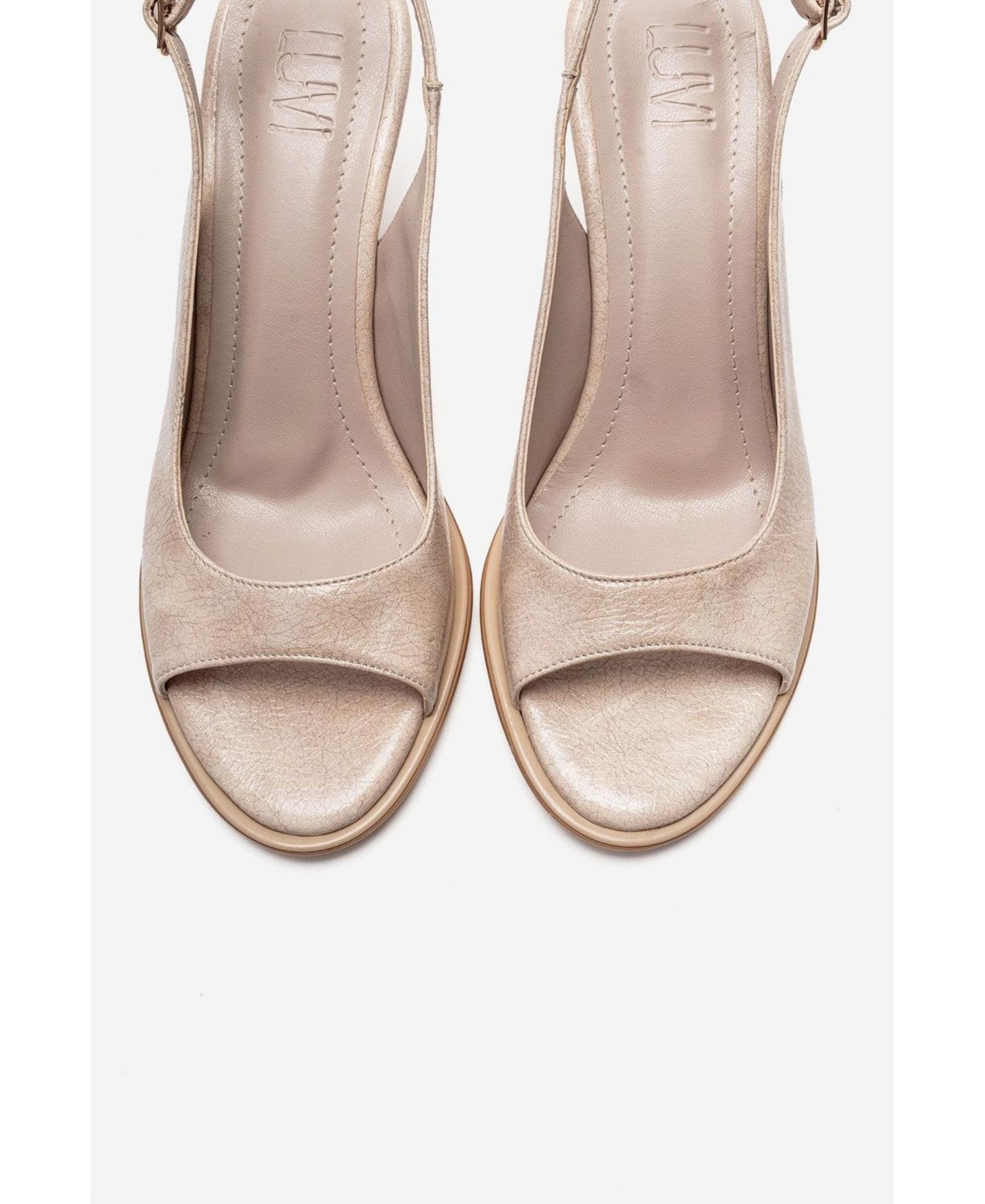 Женские сандалии Prologue Shoes Iselin Stiletto, цвет: Бежевый — фото 5