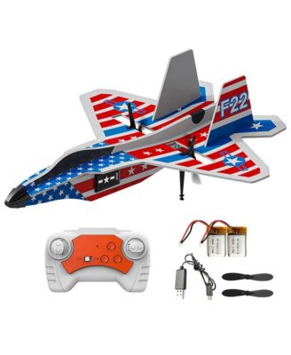 2.4G RC Glider Plane with Gyro, 2 Batteries & LED Lights