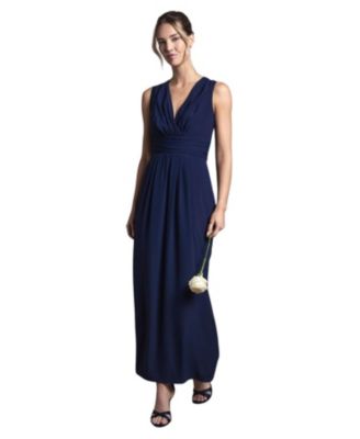 Women's V-Neck Wrap Maxi Dress