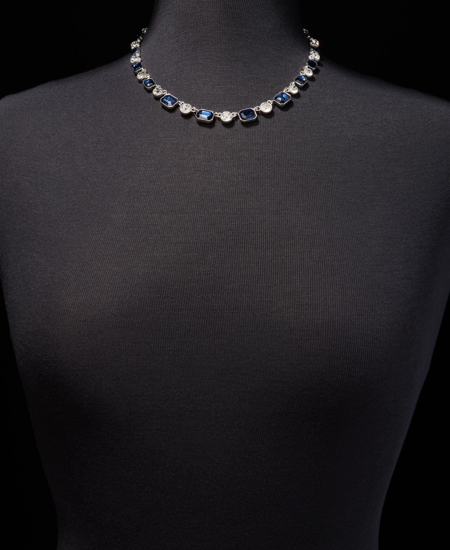 Crystal All-Around Collar Necklace, 16" + 3" extender