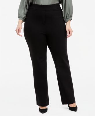 Plus Size Pull-On Bootcut Pants