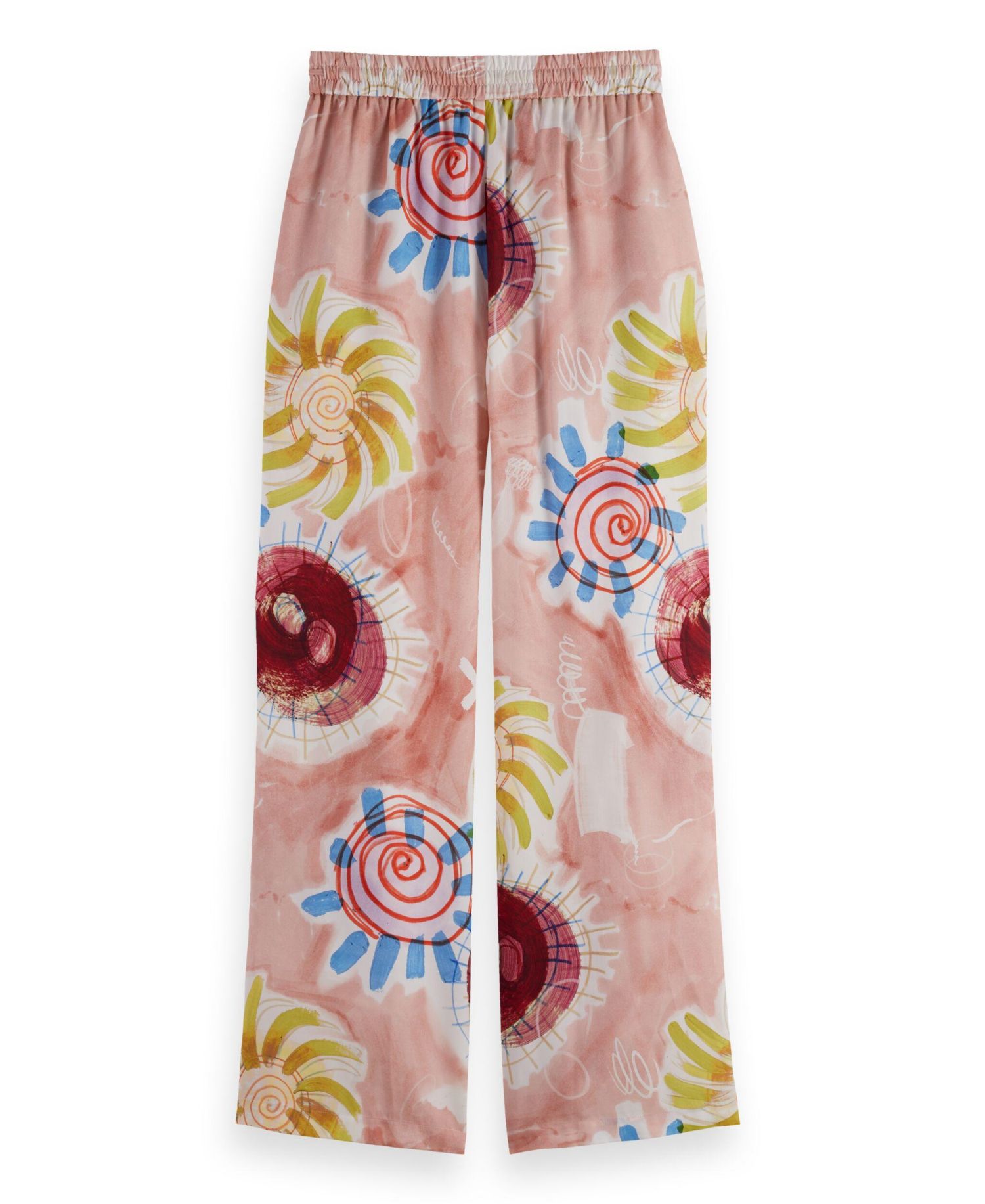 Women's Gia Mid Rise Wide Leg Elasticated Trousers