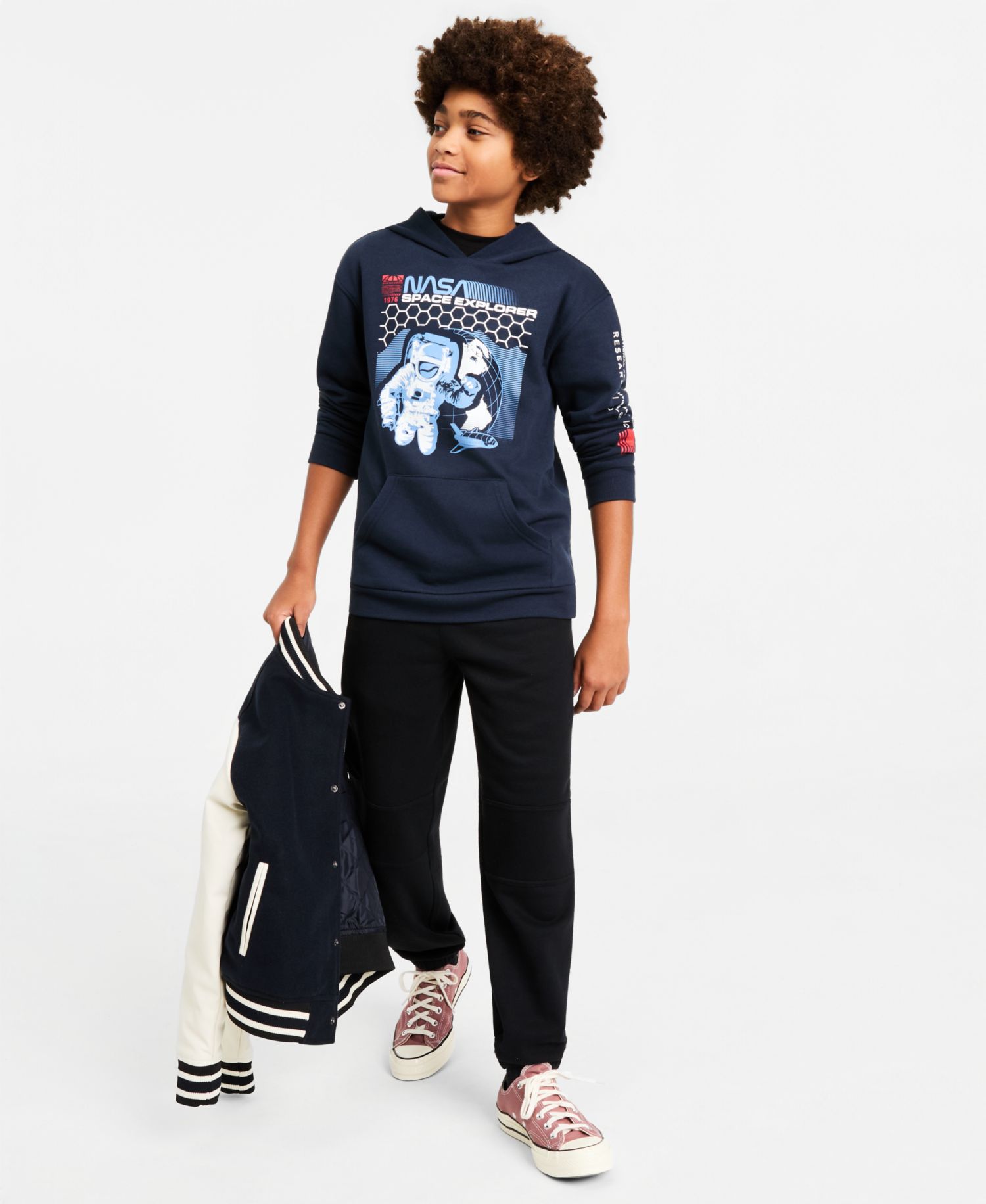 Boys' XS-XL NASA Space Explorer Pullover Hoodie