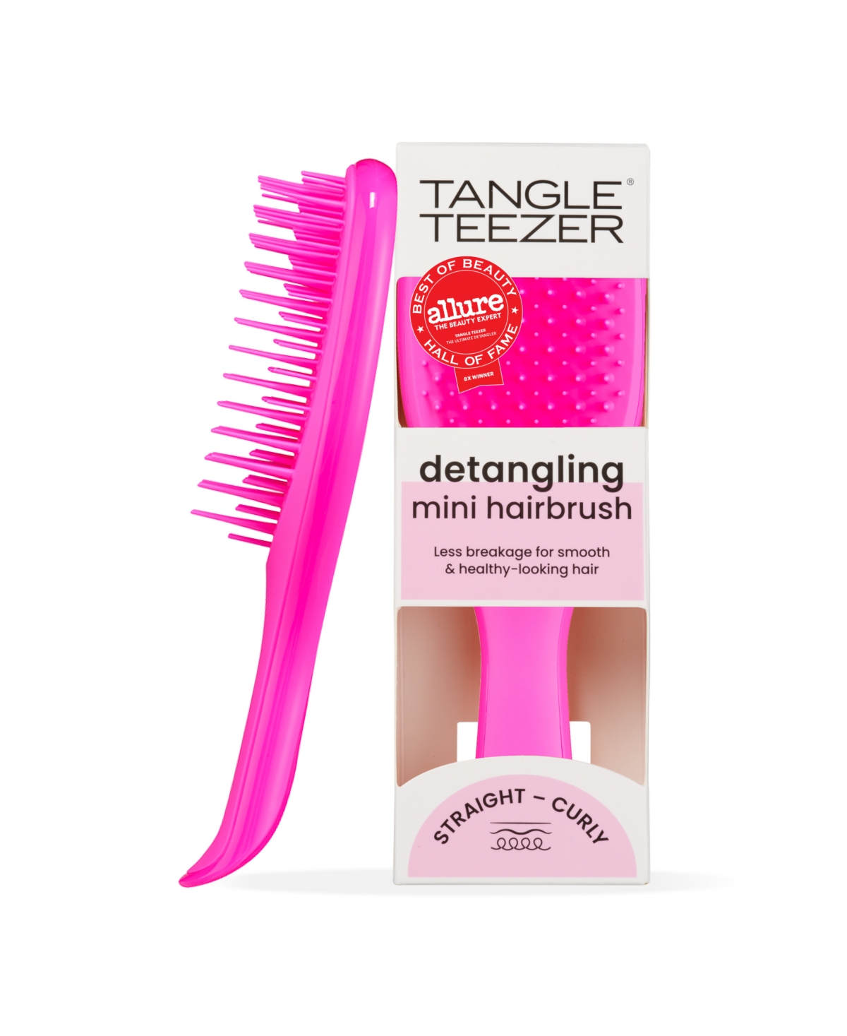 Tangle Teezer Mini Ultimate Detangler Hairbrush In Pink