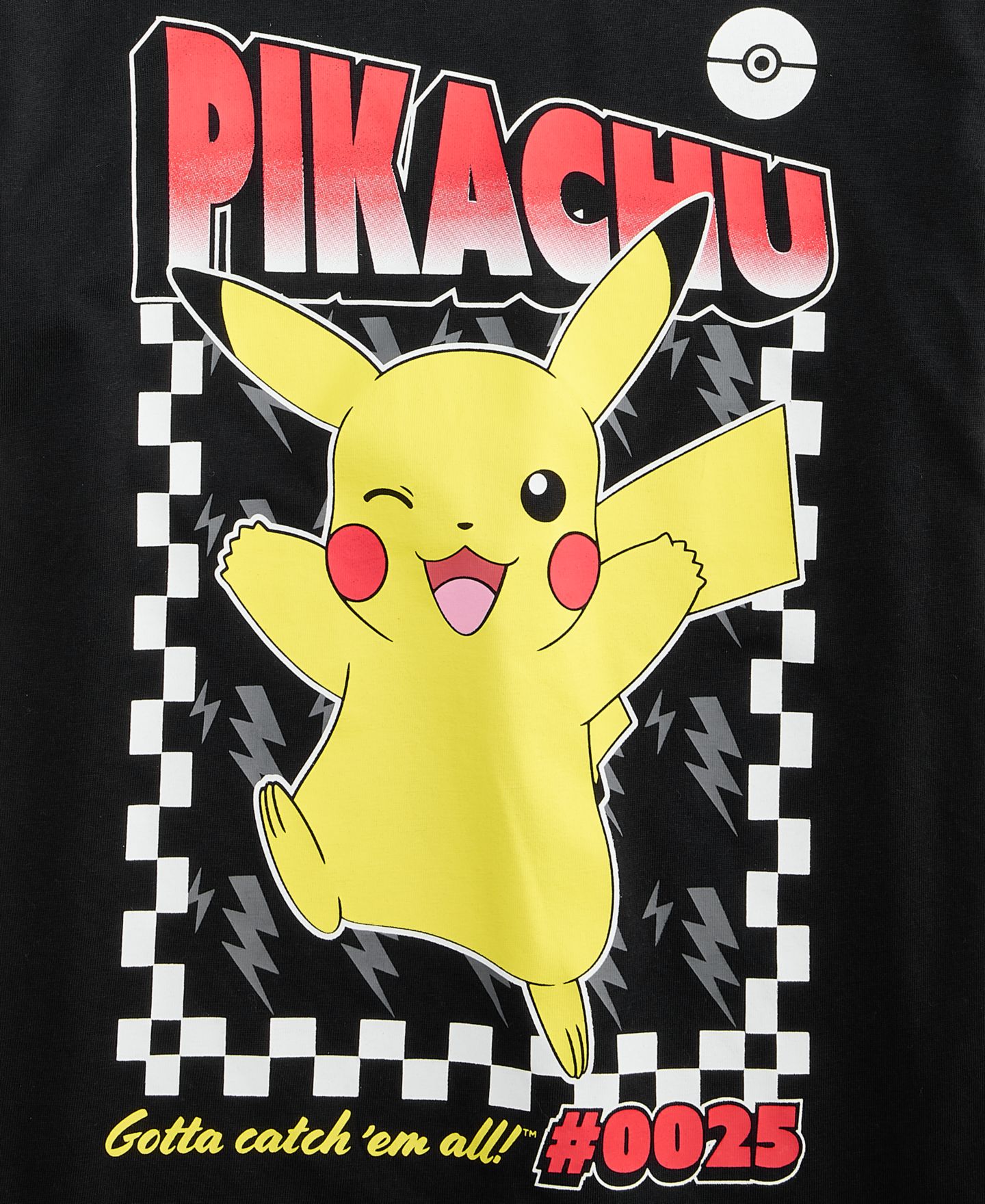 Футболка Epic Threads Pikachu Gotta Catch 'Em All Short-Sleeve для мальчиков, цвет: Чёрный — фото 3