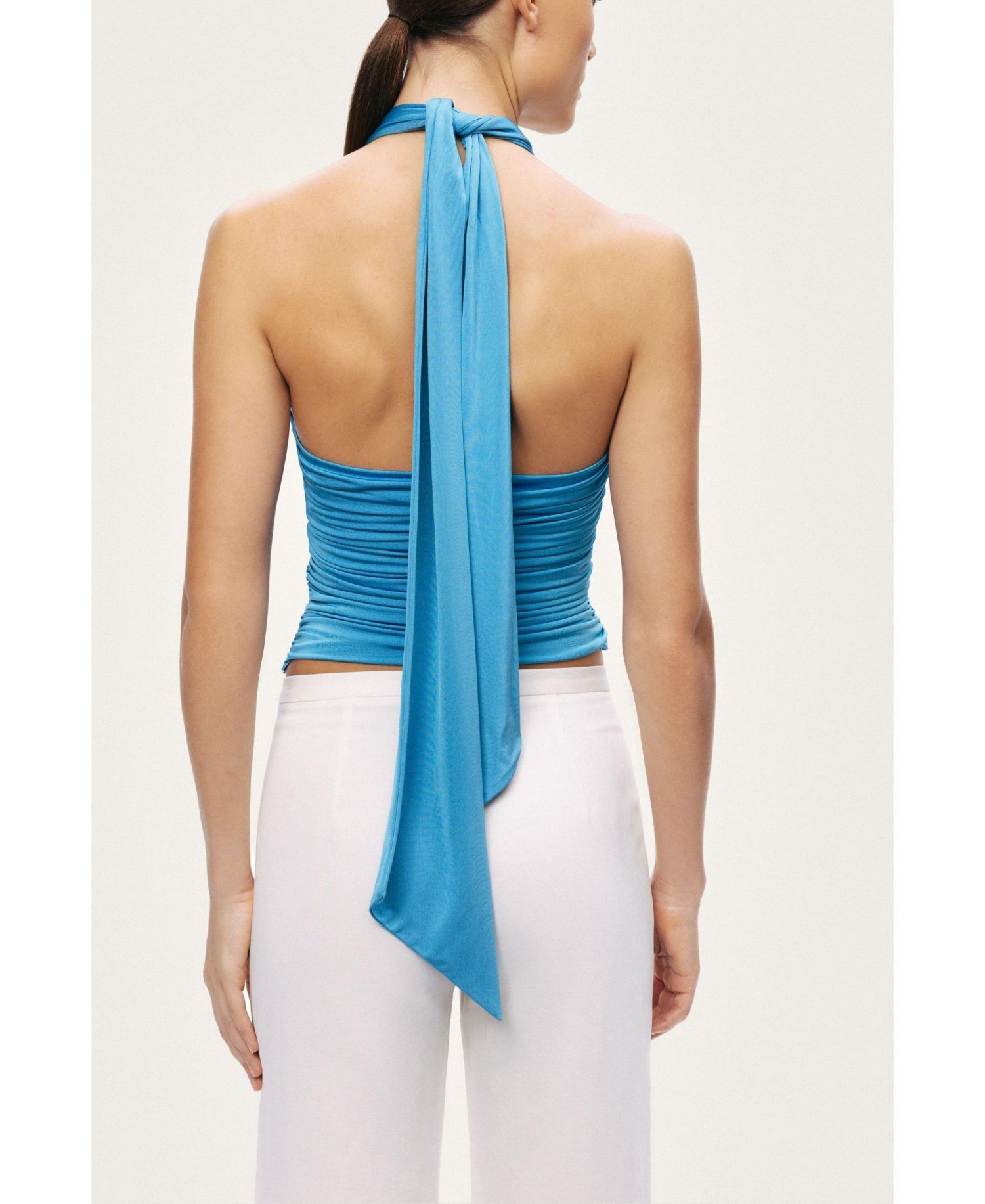 Women's Cut-Out Draped Blouse