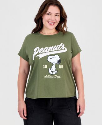 Plus Size Snoopy Graphic Appliqu&eacute; T-Shirt