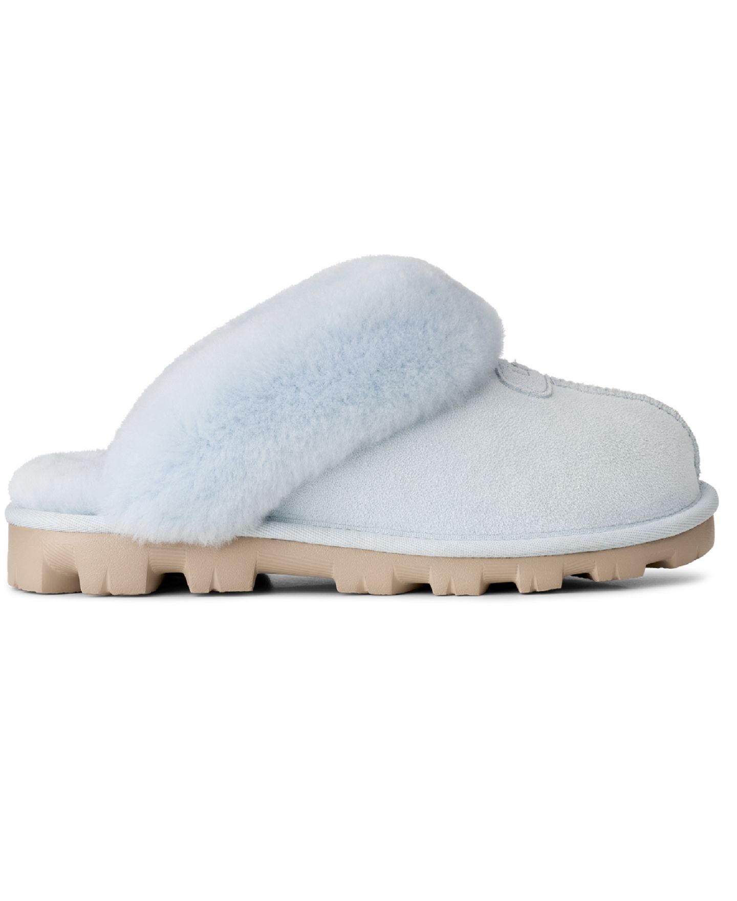 Женские тапочки UGG Coquette Slip-On Slide, цвет: Небесно-голубой — фото 2