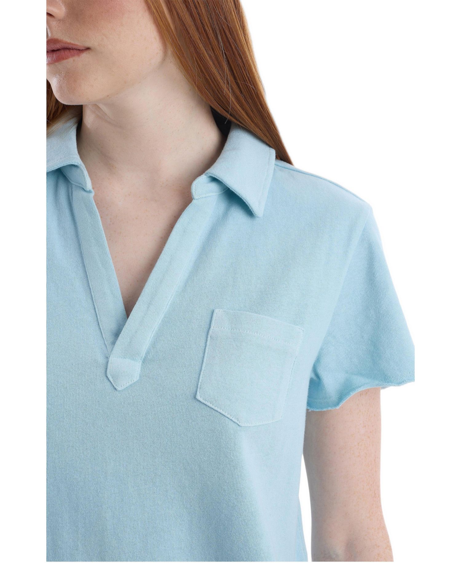 Women's Clothing Chest Pocket Polo Tee