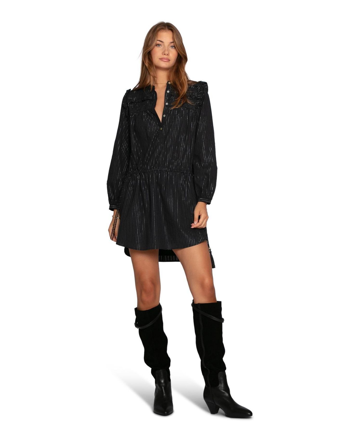 Women's Off the Vine Lurex Stripe Mini Dress
