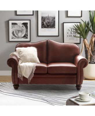 Ricardo 60" Wide Genuine Leather Sofa