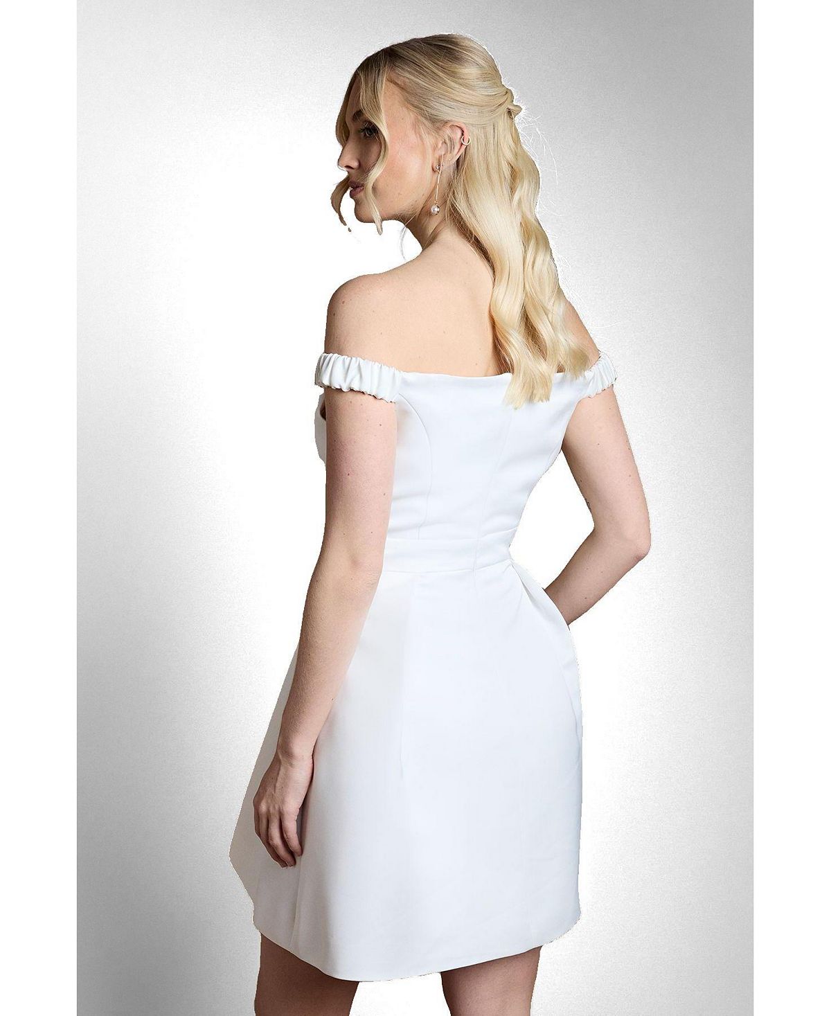 Coast Women's Bardot Bridal Mini Dress view 3 — MAYCSS fashion products
