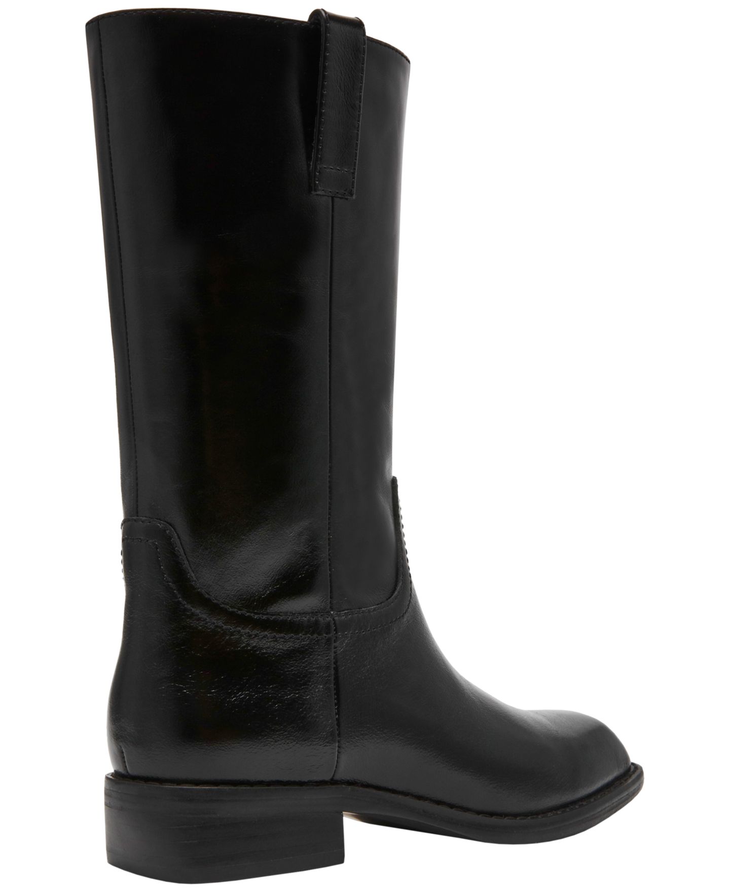 Женские ботинки Steve Madden Primo Mid-Shaft Engineer, цвет: Чёрный блестящий — фото 7