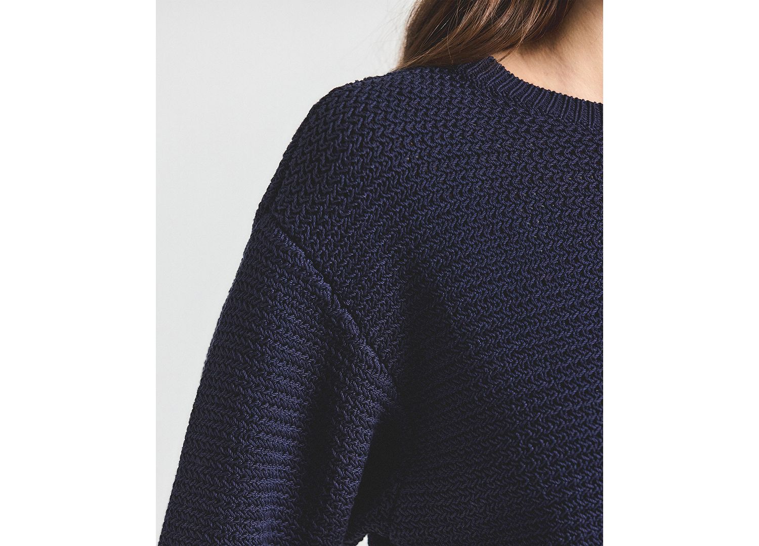 Women's Madison Mesh Knit Puff-Sleeve Sweater