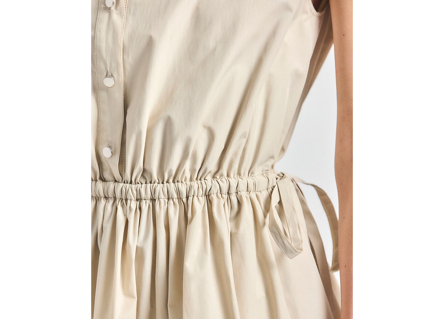 Women's Tristan Sleeveless Drawstring Shirt Dress