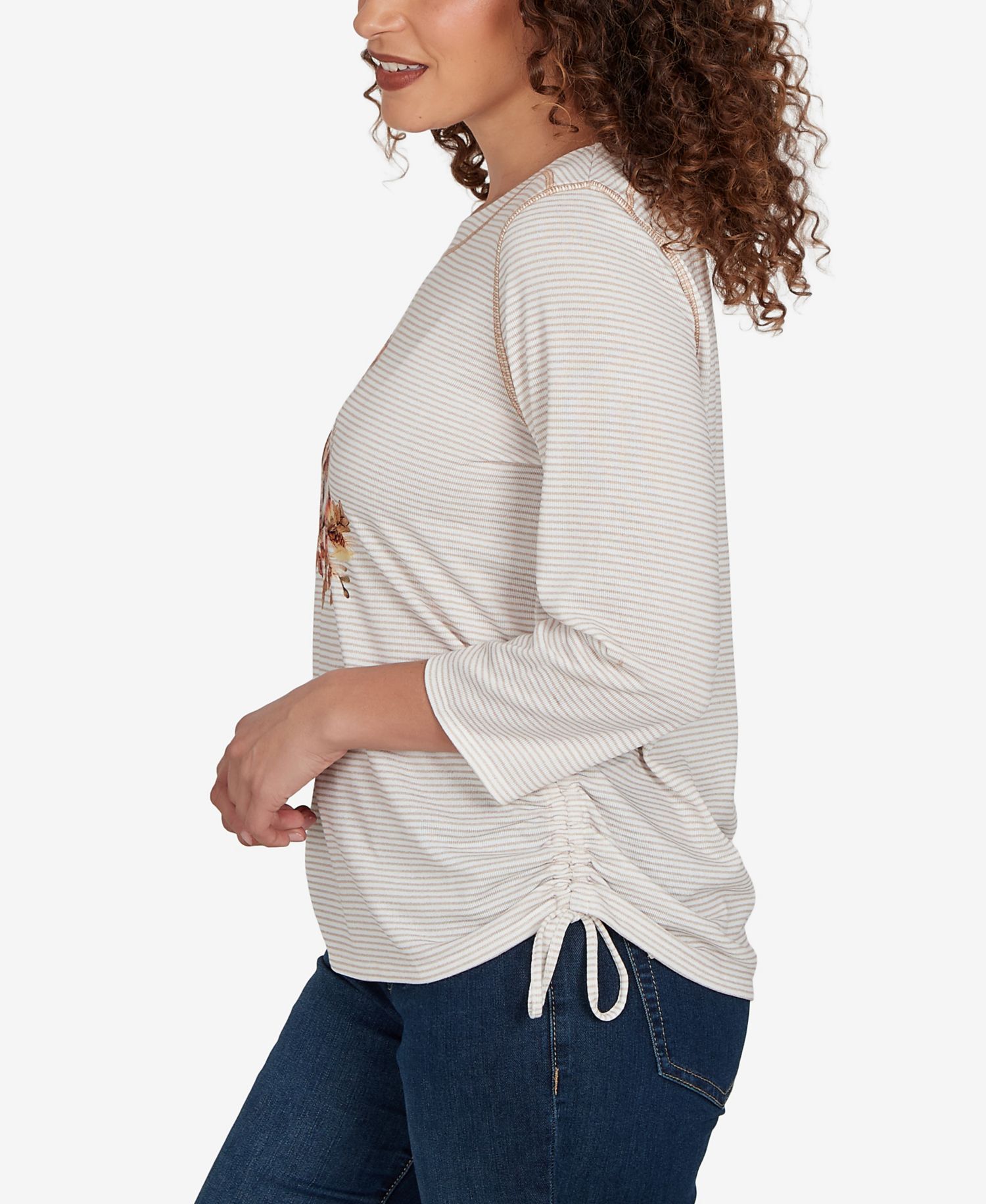 Petite Autumn Owl Knit Top