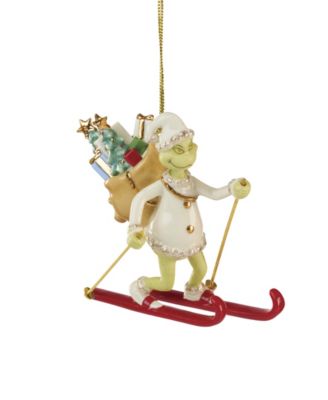 Grinch on Skis Ornament