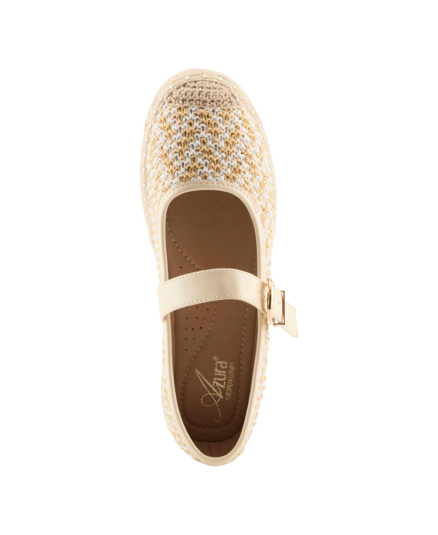 Женские сандалии Azura Seaharbor Mary Jane Espadrille with Soft Lining, цвет: Бежевый разноцветный — фото 3