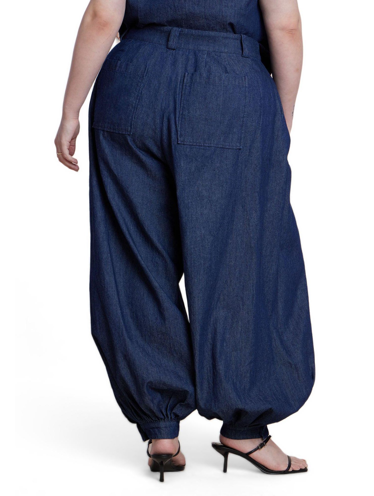 Women's High Rise Balloon Chambray