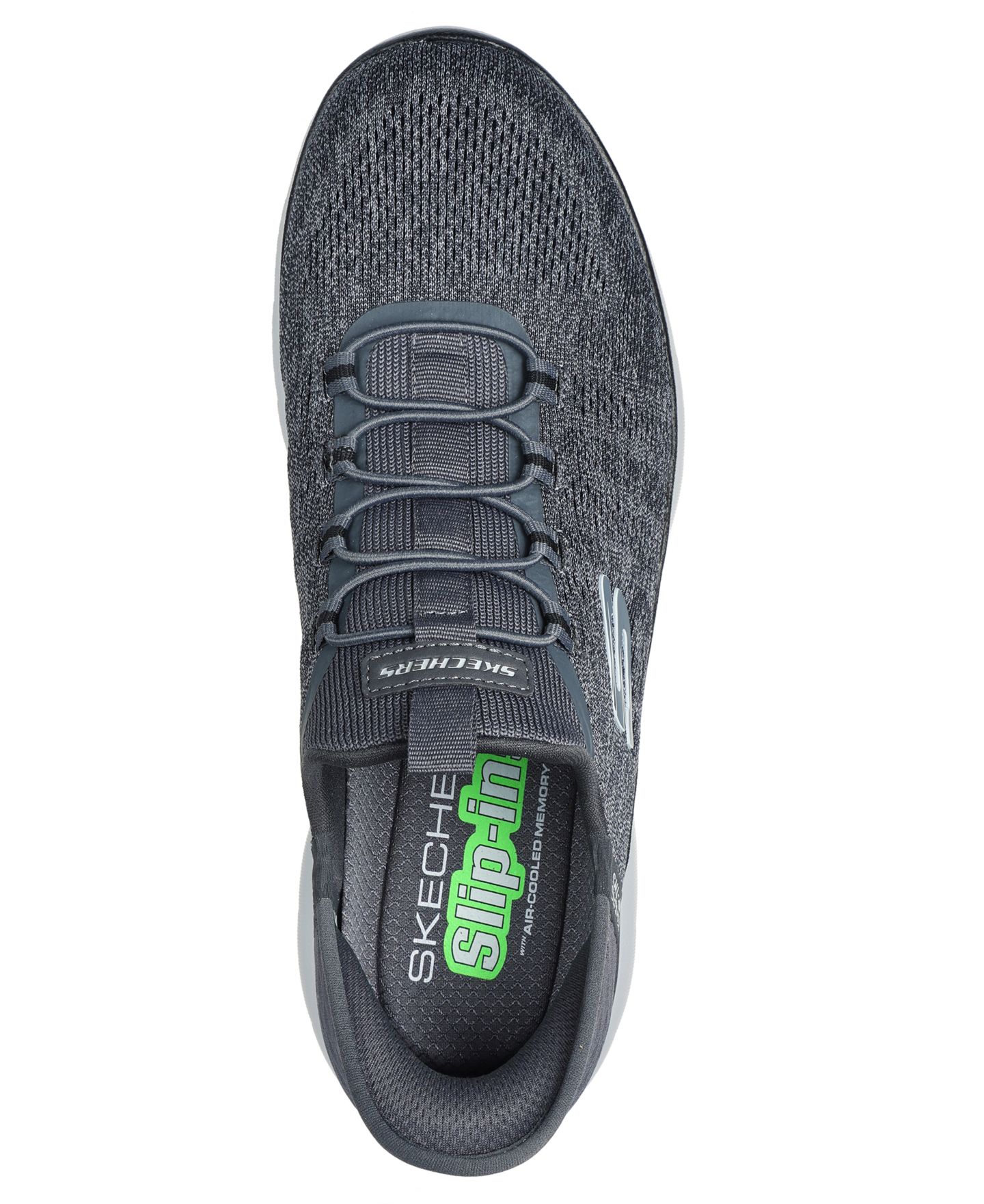 Мужские кроссовки Skechers Slip-Ins: Summits - Key Pace Walking, цвет: Угольный — фото 4