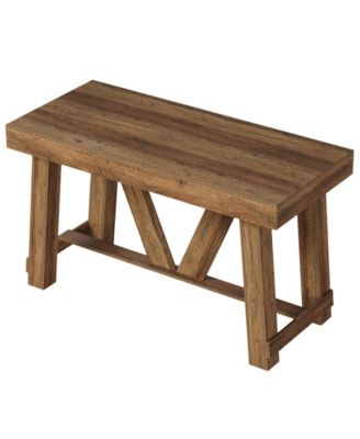 Bar Table, 55'' Long Counter Height Pub Table, Farmhouse Wooden Tall Bistro Tabletop, Rectangular Home Coffee Bar Unit (Only Table)