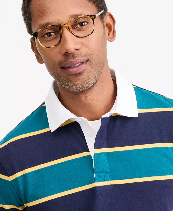 Men's Stripe Short-Sleeve Rugby Shirt - thumbnail 10